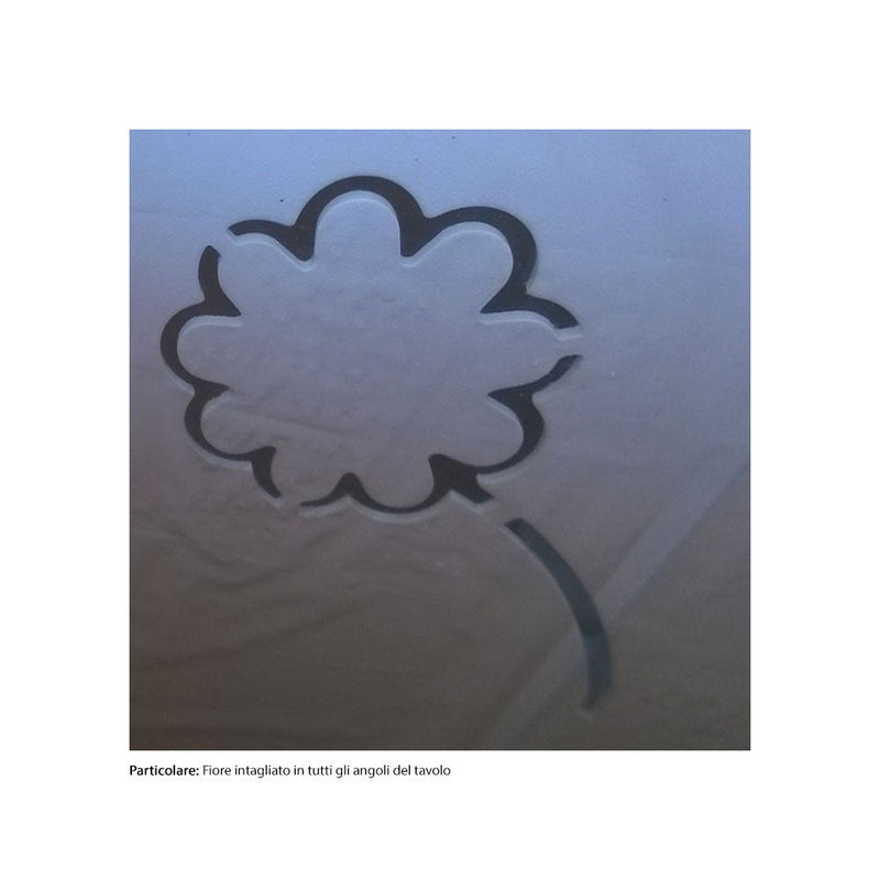 Tavolo da Giardino Pieghevole in Ferro Taddei Bistro Antracite