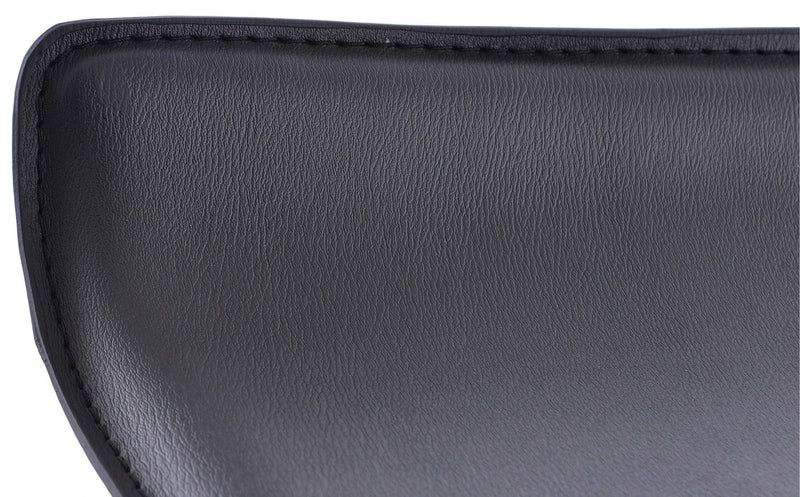 Sgabello con Alzata a Gas e Seduta Girevole in Similpelle Vandi Bianco