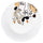 Piatto da Portata Ø35 cm  in Ceramica VdE Tivoli 1996 Face to grey