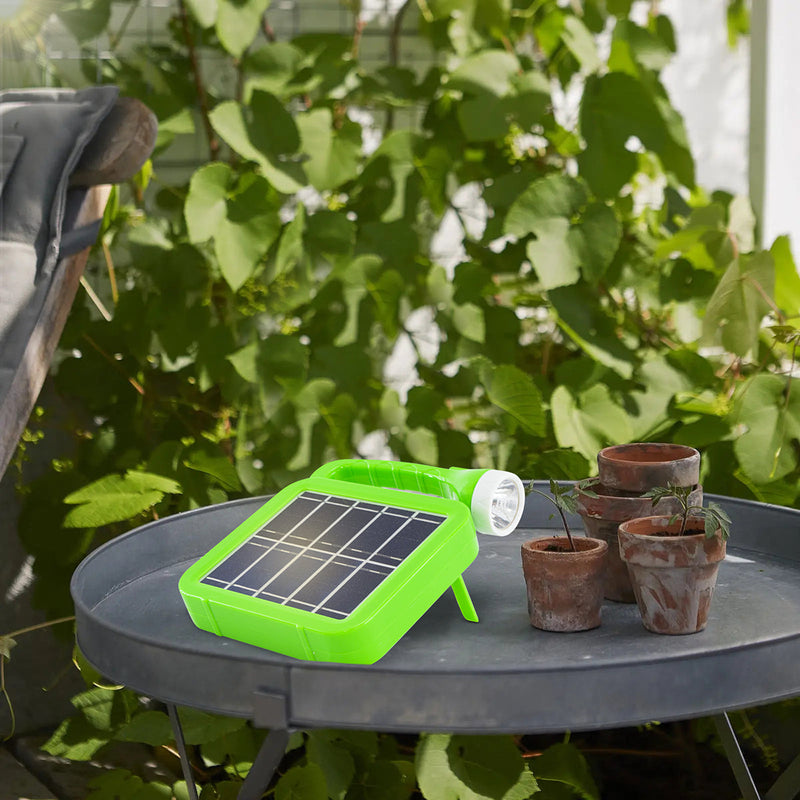 Lampada Portatile Luce d'Emergenza con Pannello Solare Lampadina LED e Cavo USB