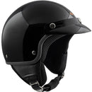Casco Demi-Jet per Scooter con Frontino SKA-P 1 FH Smarty Nero Metal 