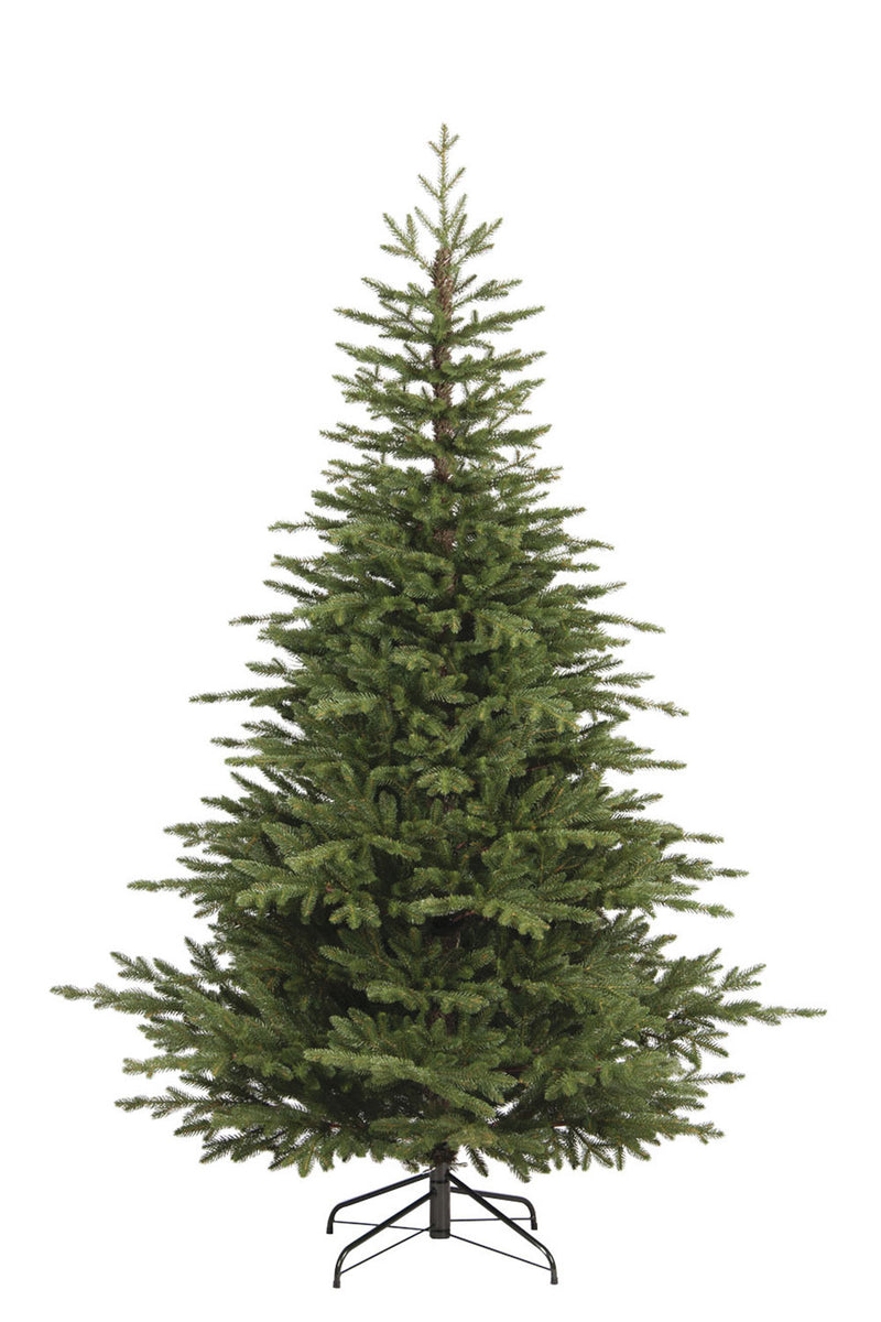 Albero di Natale Artificiale Realistico 180 cm 414 Rami Apertura a Ombrello Verde