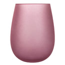 Set 6 Bicchieri Acqua Effetto Ghiaccio Happy Hour Provence in Vetro VdE Tivoli 1996 Viola