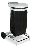 Pattumiera Per Raccolta Rifiuti 54,6x60xh94 cm In Acciaio Verniciato Reggisacco Bianco