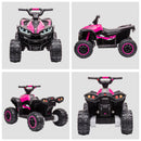 Quad Elettrico per Bambini 12V 2 Velocità Fari LED Rosa 