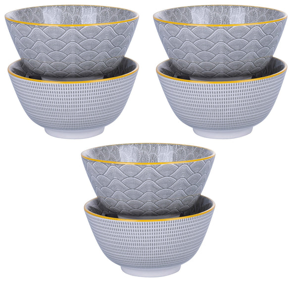 online Set 6 Ciotole Ø12 cm 280 ml in Porcellana VdE Tivoli 1996 Confusion