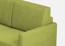 Divano Angolare 5 Posti 221x221x85 cm Karay in Tessuto Verde