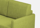 Divano Angolare 6 Posti 281x241x85 cm Karay in Tessuto Verde