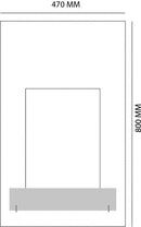 Camino a Bioetanolo da Parete 80x47 cm Karlsen Alleghe Nero