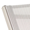 Lettino Prendisole da Giardino 74x200xH98 cm in alluminio e textilene Share Ecrù