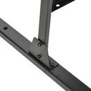 Paravento Separè da Esterno 122x45x198 cm con Motivi a Salice e 2 Piedini in Acciaio Nero