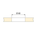 Caricabatteria Wireless USB da Incasso Ø 7cm in Plastica Emuca Nero