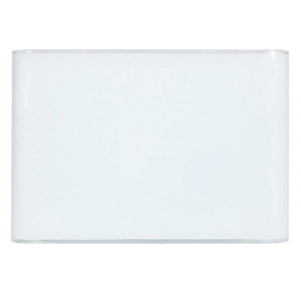 sconto Plafoniera 2xE27 Montatura Bianca Vetro Lastra Bianco E-Energy Altea