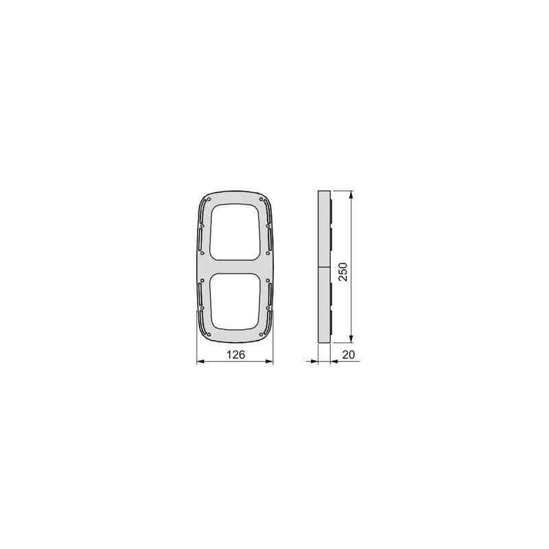 Spessore Laterale per Appendiabiti per Armadio Sling Verniciato Alluminio Tecnoplastica Emuca