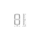 Spessore Laterale Appendiabiti per Armadio Sling Imballo 1 Set Plastica Bianca Tecnoplastica Emuca