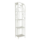 Portapiante 4 ripiani 35x29xh158 cm in Metallo Milena Bianco