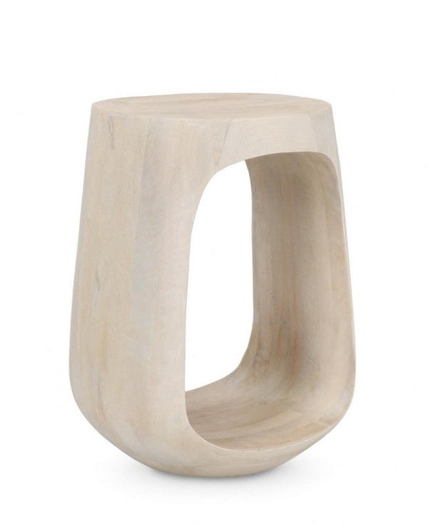 Tavolino Ø 33x45 cm Caffè White in Legno Naturale acquista