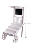 Espositore con Ruote e Tetto H 130 cm