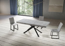 Tavolo Allungabile 200-460x90x77 cm Niket Cemento Gambe Antracite