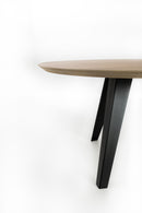 Tavolo Fisso Ø130x76 cm in Rovere Impiallacciato Henry Naturale