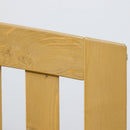 Panchina da Giardino 2 Posti con Seduta e Schienale a Doghe 143x51x85 cm in Legno di Abete 