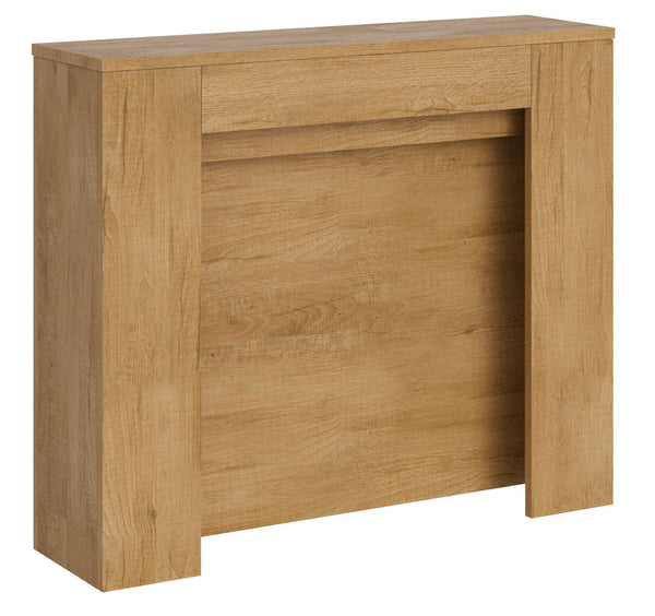 acquista Consolle Allungabile 90x25/211 cm Pannelli in Nobilitato Kiba Quercia Natura