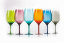 Set 6 Calici Ø9,3x24,5 cm in Vetro Villa d'Este Home Tivoli Happy Hour Multicolor