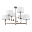 Lampadario Modern in Metallo Lincoln Nickel