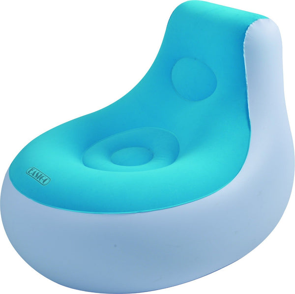 Pouf Poltrona Gonfiabile Floccato 93x86x73cm Jilong Easigo Lounge Side Chair Blu acquista