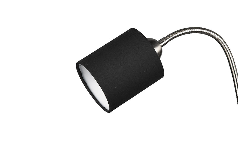 Piantana da Interno Attacco E27 in Metallo Nichel Satinato 