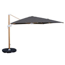 Ombrellone da Giardino Decentrato 3x4m Roma Wood nero