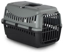 Trasportino per Cani e Gatti 39x26x25cm in Polipropilene Grigio e Nero