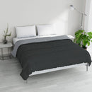 Piumino Invernale in Microfibra 200gr Doubleface Ardesia/Platino Varie Misure