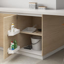 Set 2 Contenitori con Fissaggio Anta Mobile 35 cm in Plastica Emuca Bianchi