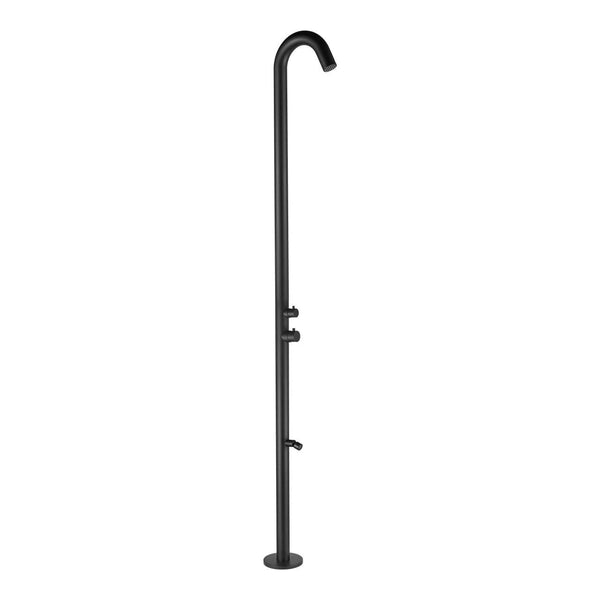 Doccia da Giardino 228,9x18x25 cm con Lavapiedi Sined Quartu Nero satinato prezzo