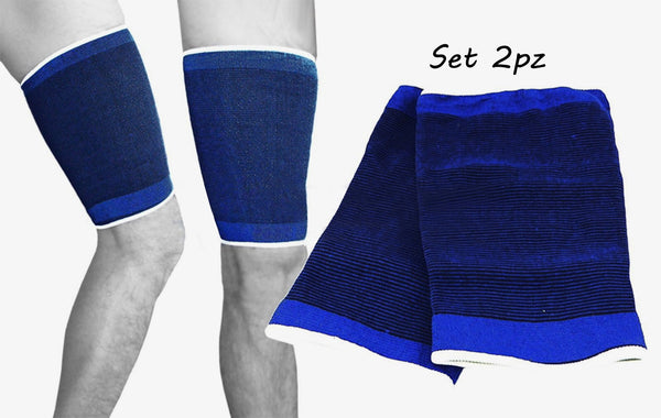 Set 2 fasce elastiche per Coscia unisex supporto tutore gamba sport sconto