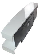 Camino Elettrico da Parete Effetto Fiamma 2000W CheminArte Lounge Bianco