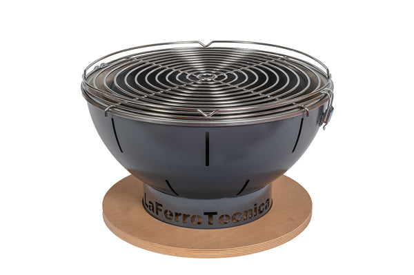 Barbecue a Carbonella Ø41x25 cm Smile in Acciaio Grigio Martellato acquista