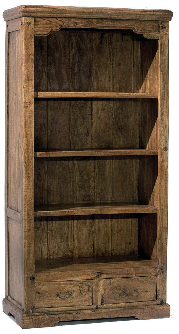 Mobile Libreria 2 Cassetti 4 Rippiani in Legno Antic Chiaro prezzo