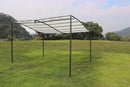 Gazebo Pergola Autoportante 3x4 m in Acciaio Antracite