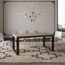 Tavolo Allungabile 200-304x90x77 cm Tecno Tortora Telaio Antracite 