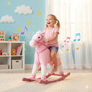 Cavallo a Dondolo per Bambine con Suoni Rosa