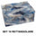 Set 10 Scatole cartone azzurro rettangolare