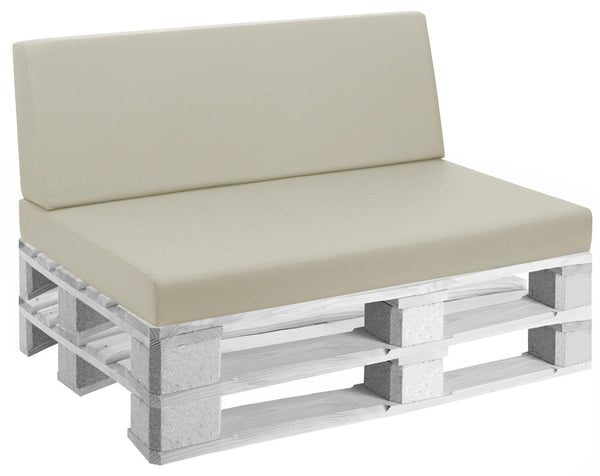 online Cuscini per Pallet 120x80 cm Seduta e Schienale in Similpelle Mariotti Reforma Beige