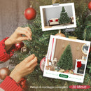 Albero di Natale Artificiale 180 cm 1687 Rami a Cerniera e Base in Metallo Pieghevole Verde      