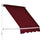 Tenda da Sole a Caduta 180×70 cm in Alluminio e Poliestere Rosso