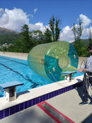 Rullo Acquatico Zorbing 2 Persone 280x240x180 cm Pompa Inclusa in PVC Giallo      