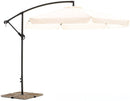 Ombrellone da Giardino Decentrato Ø3m con frangia Ecrù