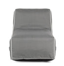 Poltrona Pouf Chaise Lounge Gonfiabile 90x60x70 cm in Poliestere Rihanna Grigio