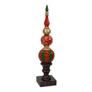 Puntale in Resina rosso cm 26x26xh125